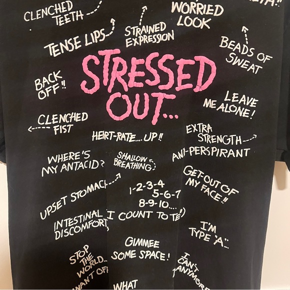 90s Vintage Stressed Graphic Tee - Picture 2 of 5